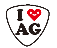 showshowmomAG airguitar エアギタ agwc makeairnotwar Sticker
