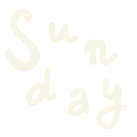 Happy Sunday Text Sticker