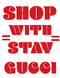 stayguccinyc text red shopping shop Sticker