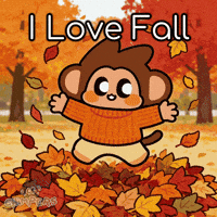 Fall Monkey GIF by Chimpers
