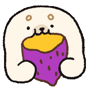 Hungry Sweet Potato Sticker