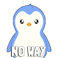 Deny No Way Sticker by Pudgy Penguins
