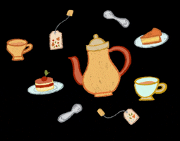AtelierDav new new post cozy tea time GIF