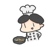 Chef Cooking Sticker