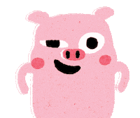 Laugh Pig Sticker by Tomemeeeeee