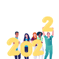 Happy New Year Sticker by Doctolib