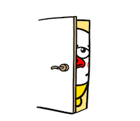 Hiding Spying Sticker by kwaesam