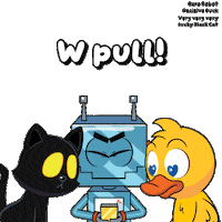 Black Cat Win Sticker by VeeFriends