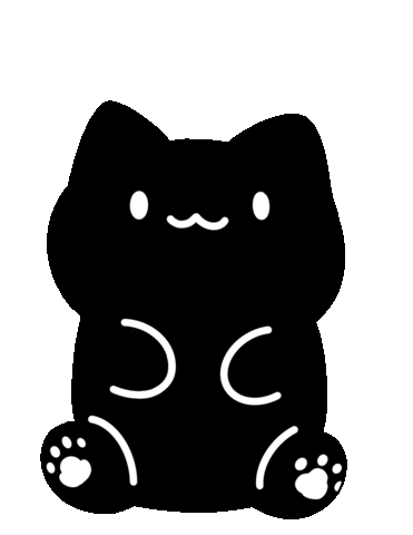 Black Cat Sticker