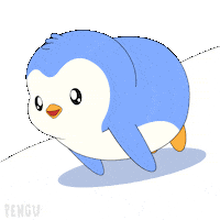 In The Loop Falling Sticker by Pudgy Penguins