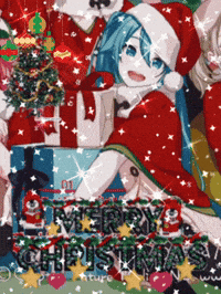 Katgyuhoney hatsune miku christmas hatsune miku navidad hatsune miku merry christmas miku christmas GIF
