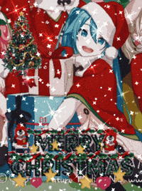 Katgyuhoney hatsune miku christmas hatsune miku navidad miku navidad miku christmas GIF