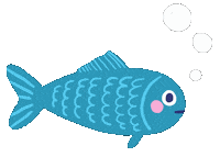 Big Fish Sticker by Marie Boiseau