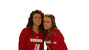 Wisconsin Volleyball Sport Sticker by Wisconsin Badgers