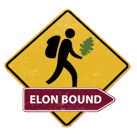 Elon Bound Sticker by Elon University