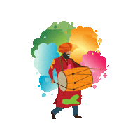 Holi Festival Colors Sticker by Digital Pratik