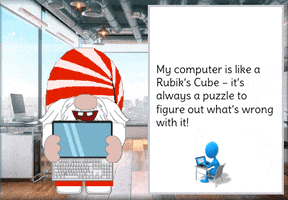 Gnome Computer Geek GIF