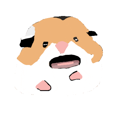 Shocked Hamster Sticker