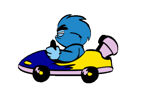 Car Driving Sticker by The Yetee