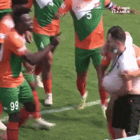 High Five Group Hug GIF by Indian Football