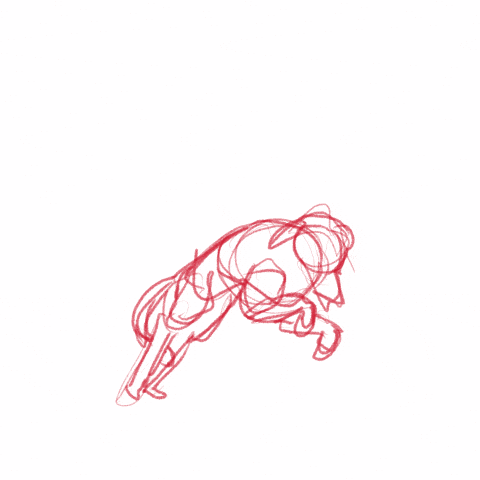 Wolf 2D Animation GIF