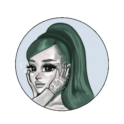 Colliopa ariana grande arianagrande positions Sticker