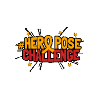 Gold Ribbon Hero Pose Sticker by Childhood Cancer Canada
