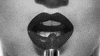 black and white lips GIF