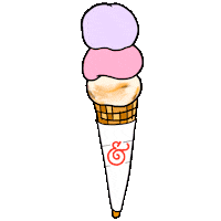 summer dessert Sticker by Salt & Straw