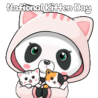 Cat Love Sticker by PandaPals