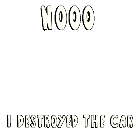 Car Destroy Sticker by Abster