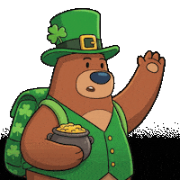 St Patrick Ireland Sticker by My Neighbor Alice