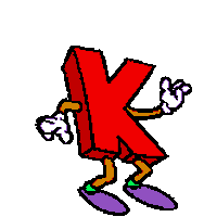 Letter K Sticker