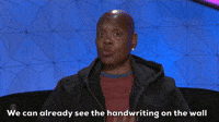 We Can Already See The Handwriting On The Wall