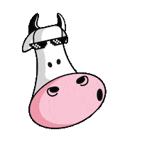 Cow Sticker by Milky Moo