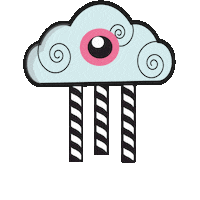 Pop Culture Eyes Sticker by Phat Kandi