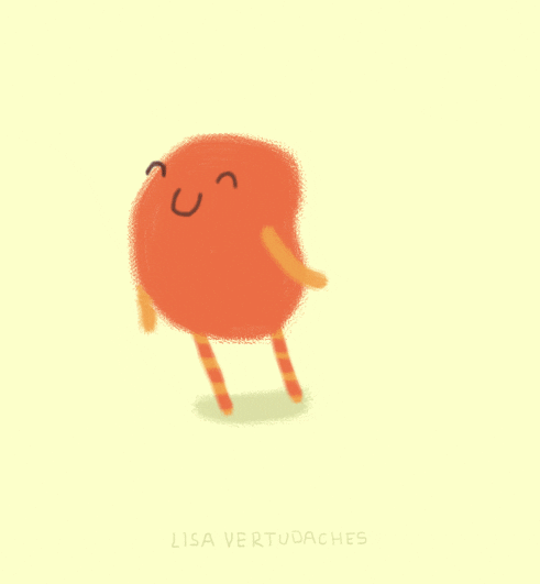 happy animation GIF by Lisa Vertudaches