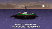 ocean ship GIF by South Park 