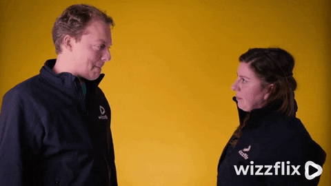 Wizzflix_ giphyupload fun laughing yellow GIF