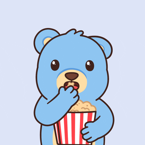 Teddy Bear Popcorn GIF by BEARISH
