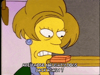 Season 1 Edna Crabappel GIF by The Simpsons