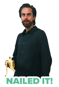 Gopublic done banana nailed it banaan Sticker