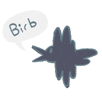 hipolly hi bye bird silly Sticker