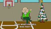 christmas tree megaphone GIF by South Park 
