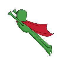 Flying Sky High Sticker by fwogs