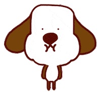 Dog Eating Sticker