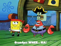season 6 grandpappy the pirate GIF by SpongeBob SquarePants