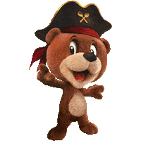 Podravka bear pirate medo lino Sticker