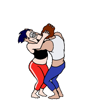 Angry Couplefight Sticker