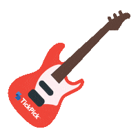 guitar tickets Sticker by TickPick